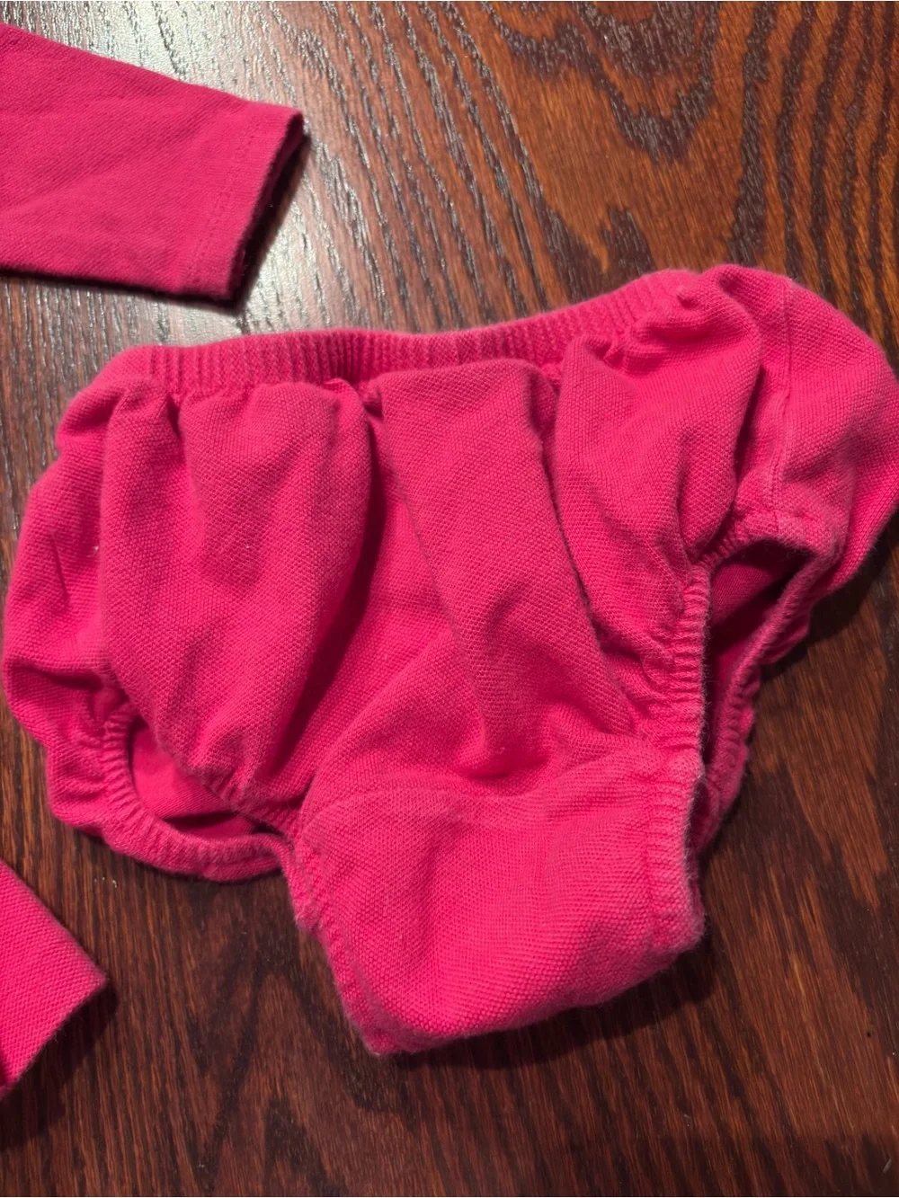 Ralph Lauren Baby Girl Hot Pink Long-Sleeve Polo Dress